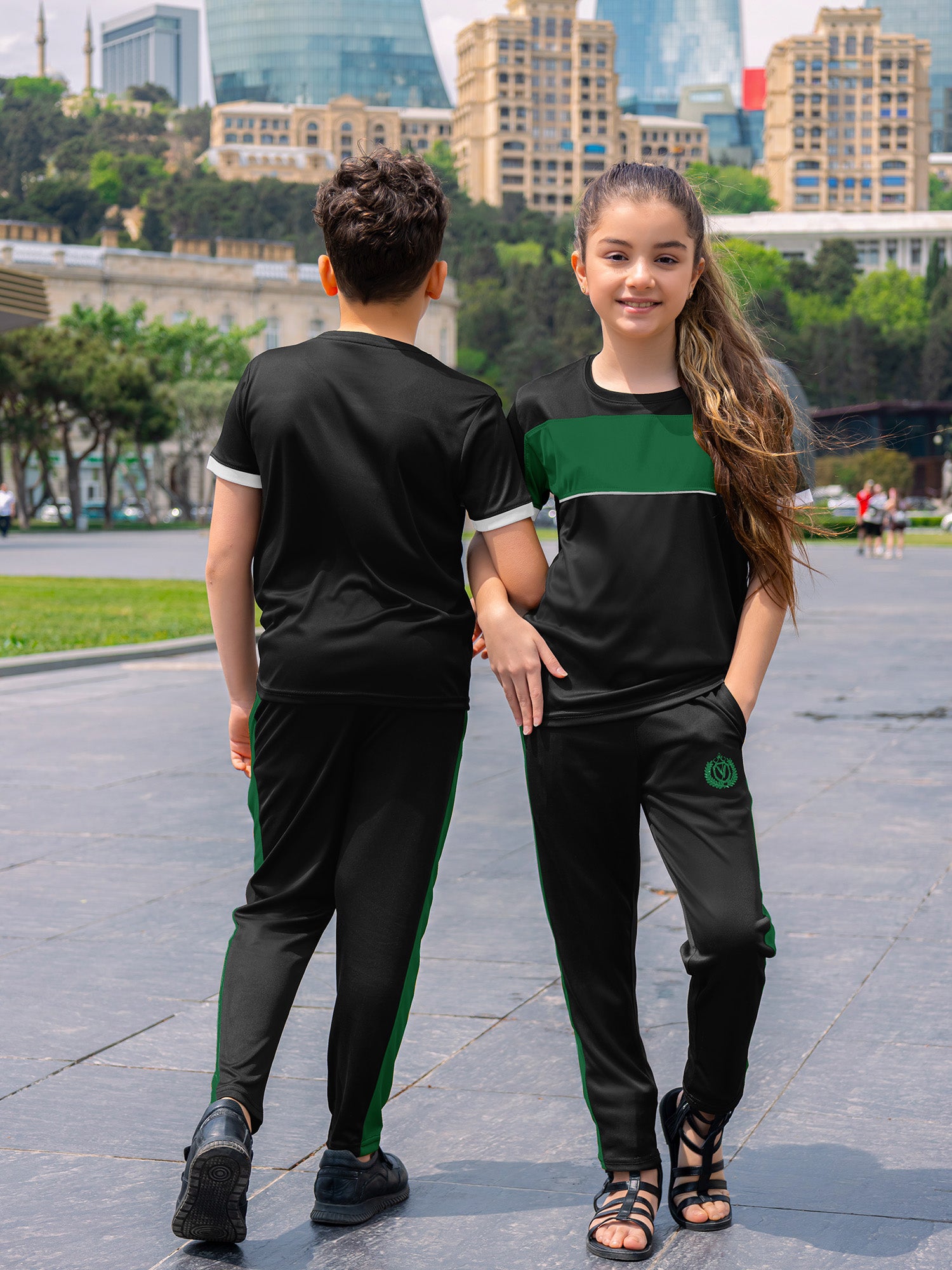 Tracksuit For Boys & Girls Poly athletic Fabric VST47-C