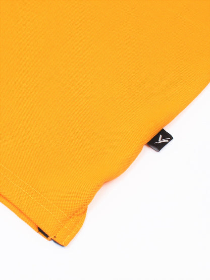 Tipping Collar Polo Shirt For Mens plain Yellow
