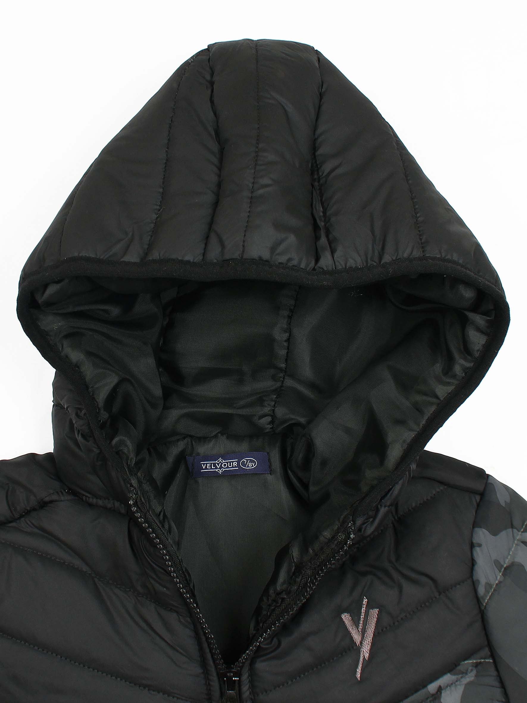 Full Sleeves Hooded Puffer Jacket Boys & Girls VJ16