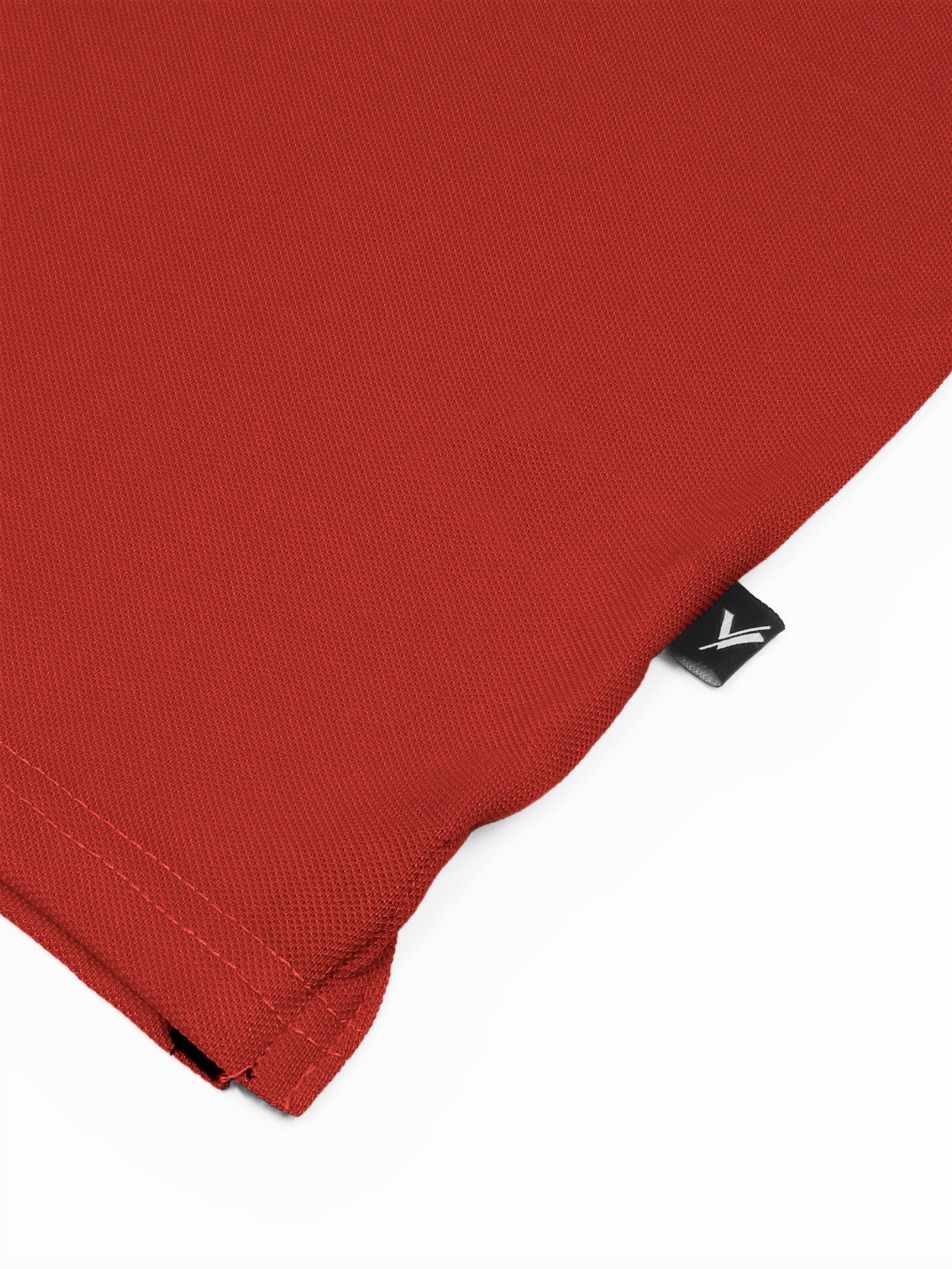 Tipping Collar Polo Shirt For Mens Plain Red