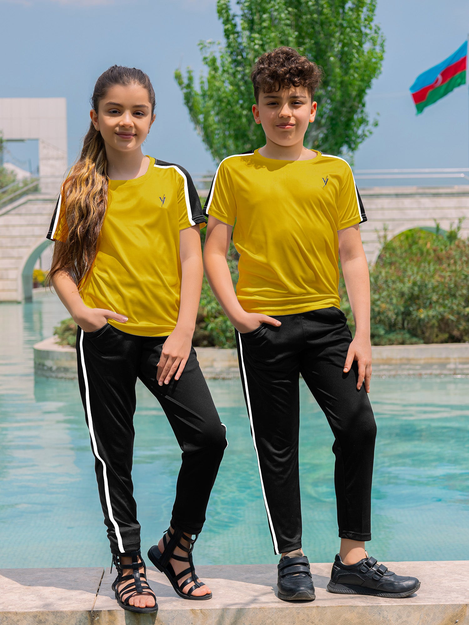 Tracksuit For Boys & Girls Poly athletic Fabric VST49-A