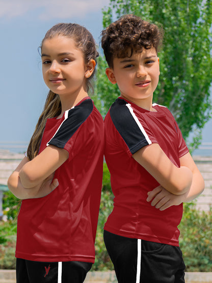 Tracksuit For Boys & Girls Poly athletic Fabric VST49-C