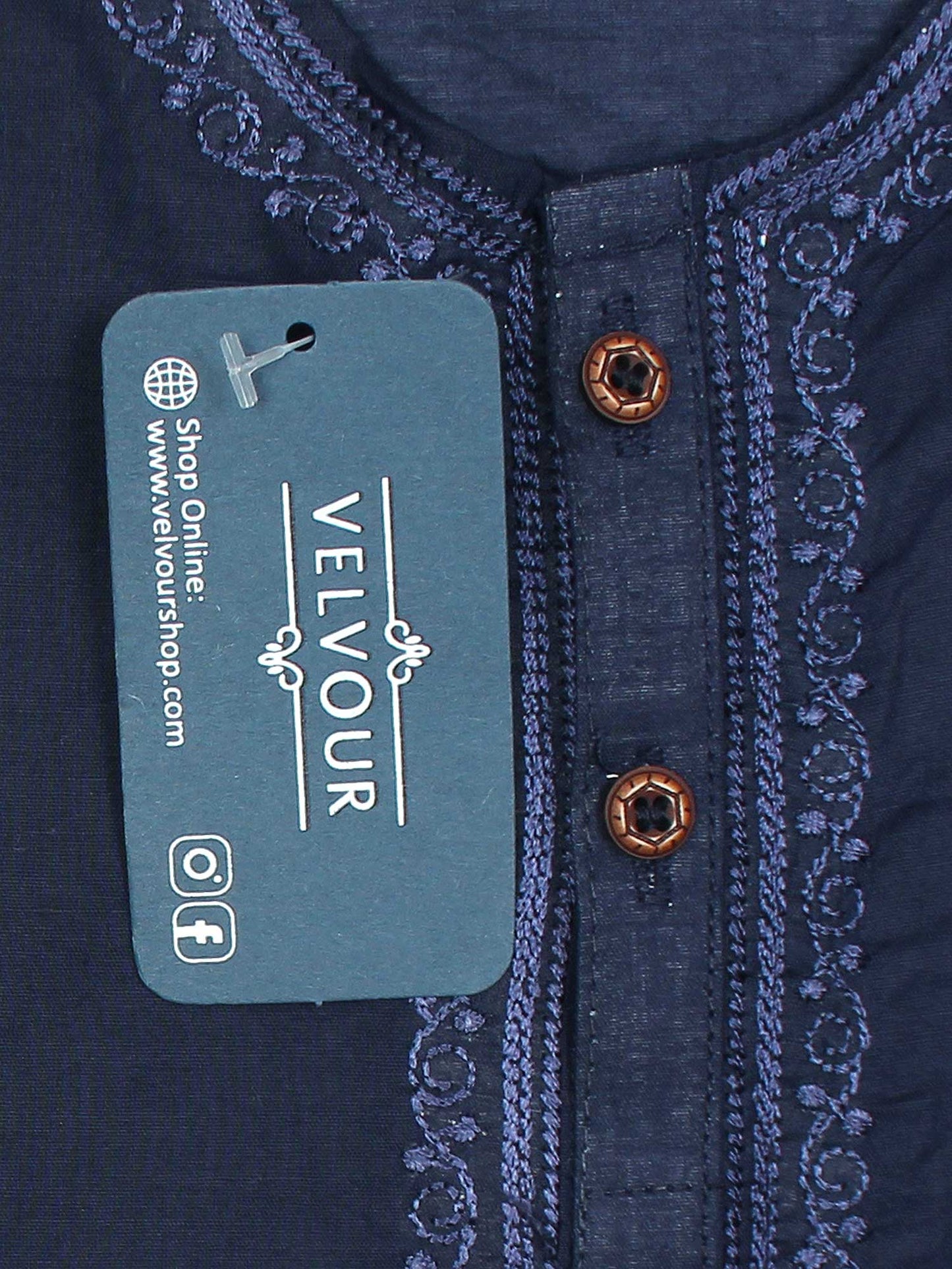 Round Neck Kurta Pajama VK09