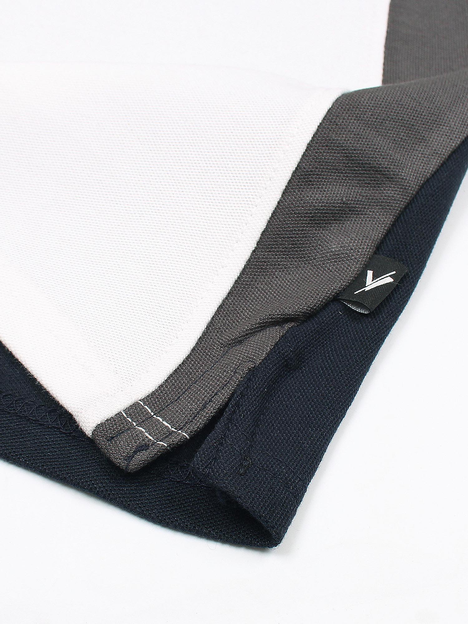 Tipping Collar Boys Polo Shirt Velvour Embroidered  Navy And White