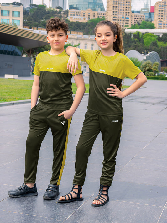 Tracksuit For Boys & Girls Poly athletic Fabric VST50-B