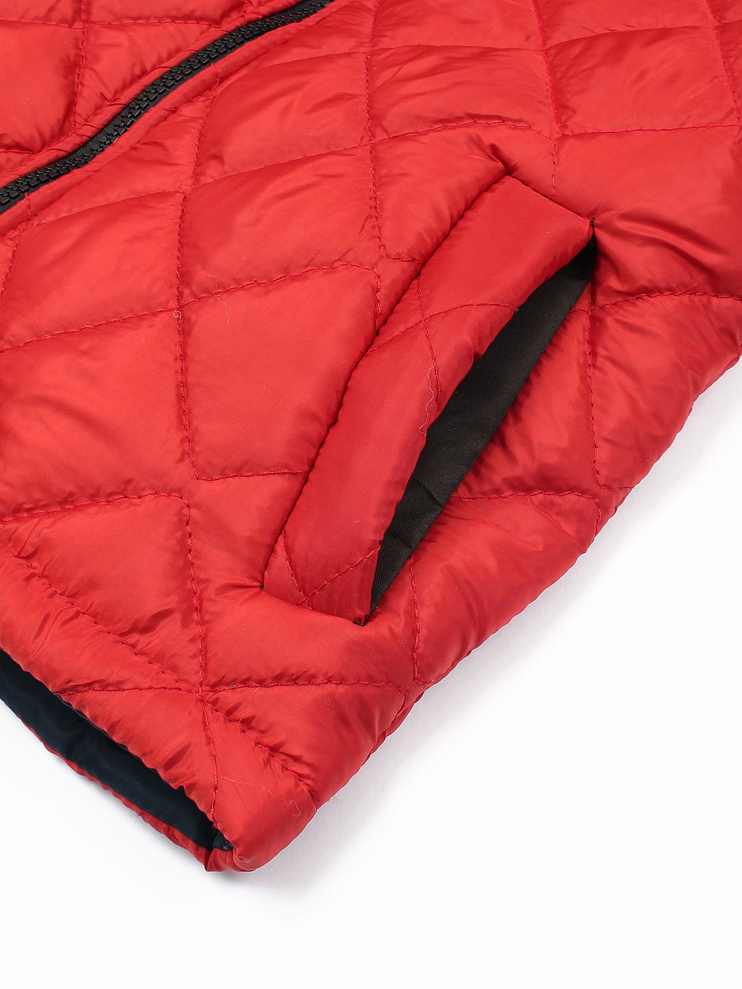 Full Sleeves Hooded Puffer Jacket Boys & Girls Red VJ19C