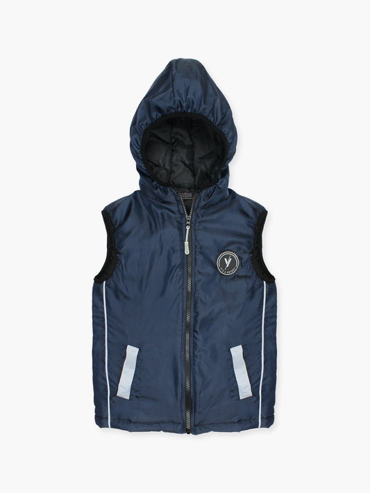 Sleeveless Hooded Puffer For Boys & Girls VJ77-A