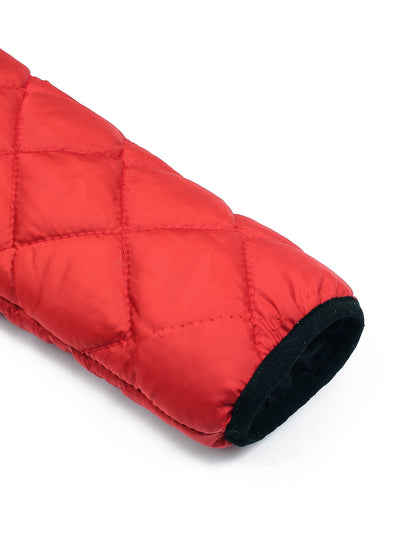 Full Sleeves Hooded Puffer Jacket Boys & Girls Red VJ19C