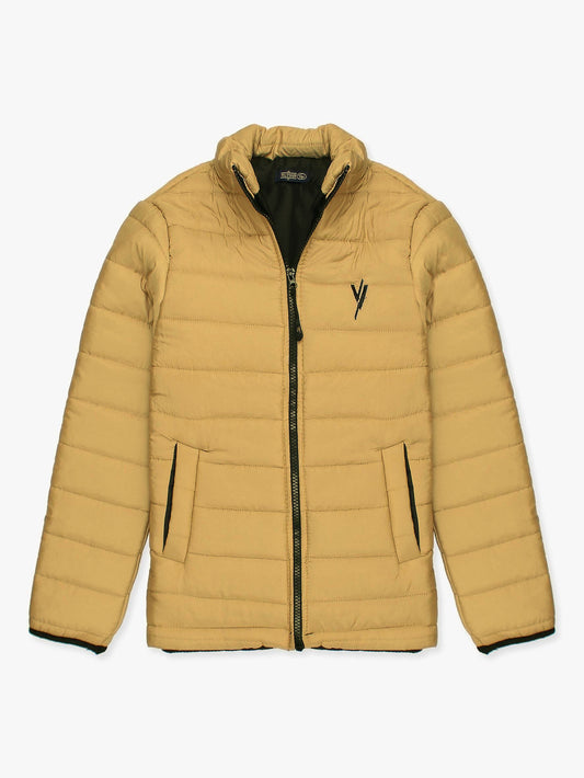 Full Sleeves Puffer Jacket Boys & Girls Dark VJ05 (Tan)