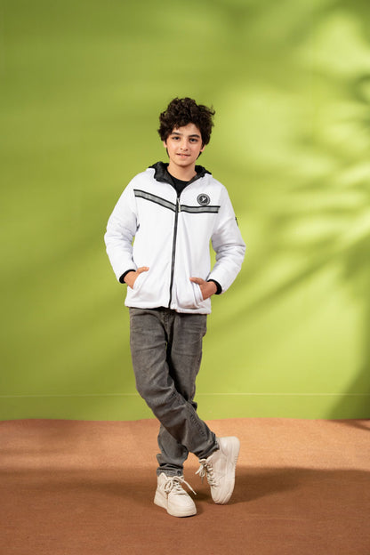 Full Sleeves Hooded Puffer Jacket Boys & Girls VJ79-A