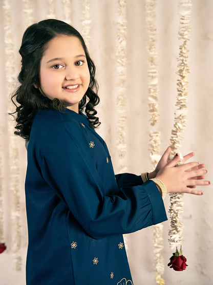 Embroidered Girls Co Ord Set VG190-B