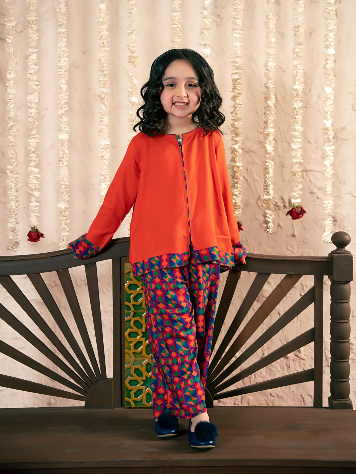 Printed Girls Co Ord Set VG187-A