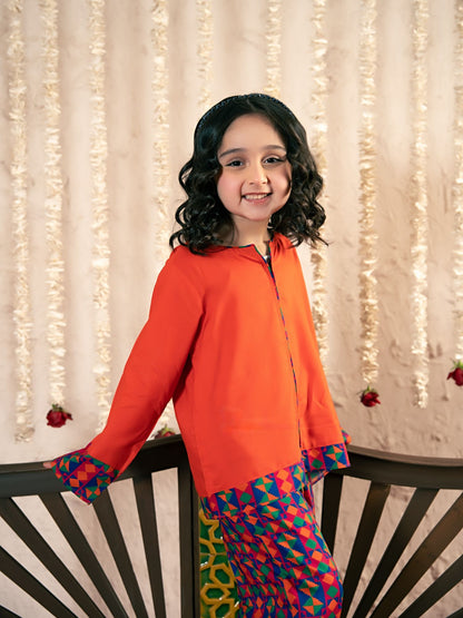 Printed Girls Co Ord Set VG187-A