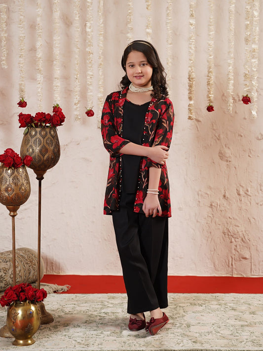 Printed Girls Co Ord Set VG186-A