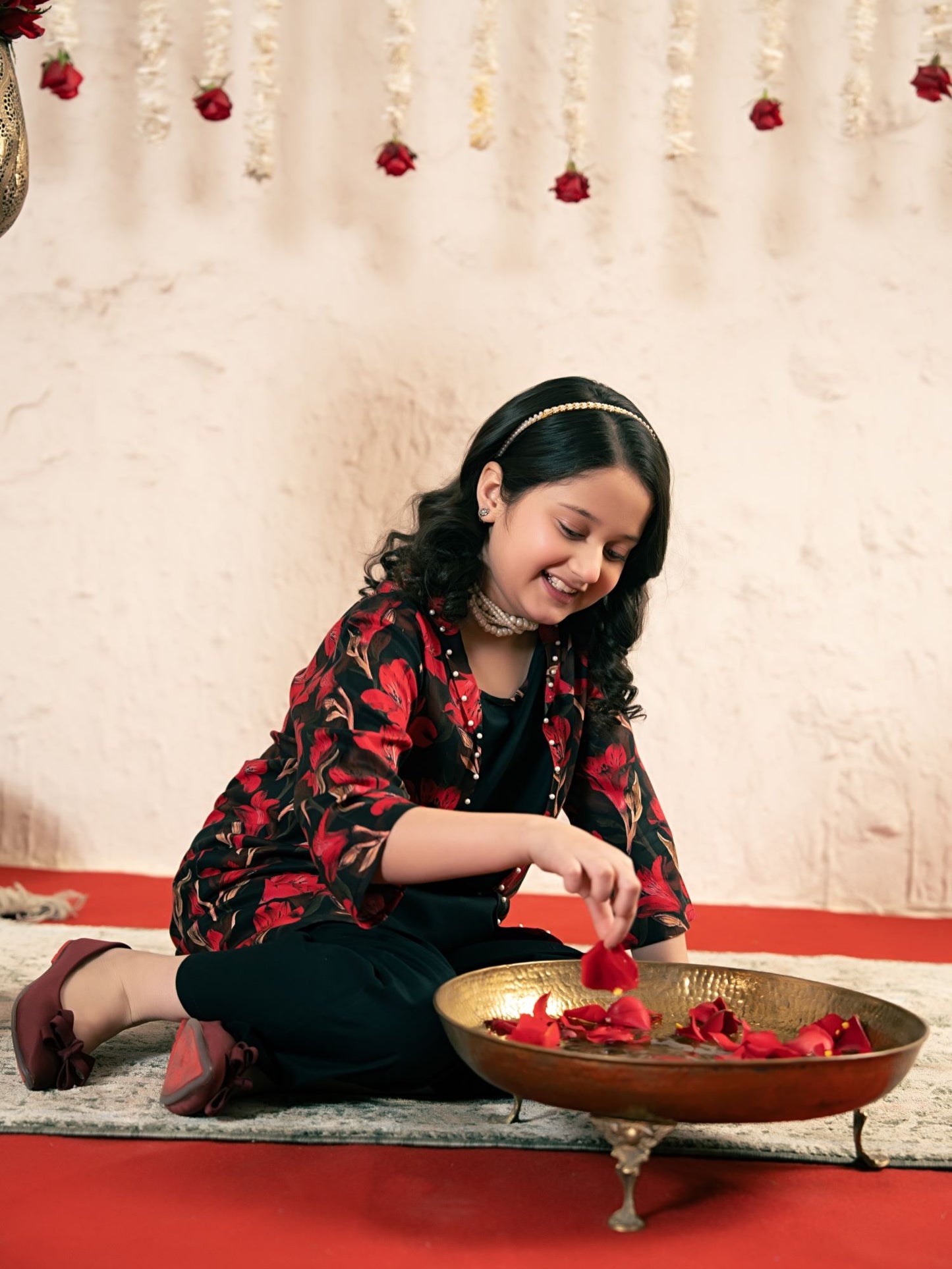 Printed Girls Co Ord Set VG186-A