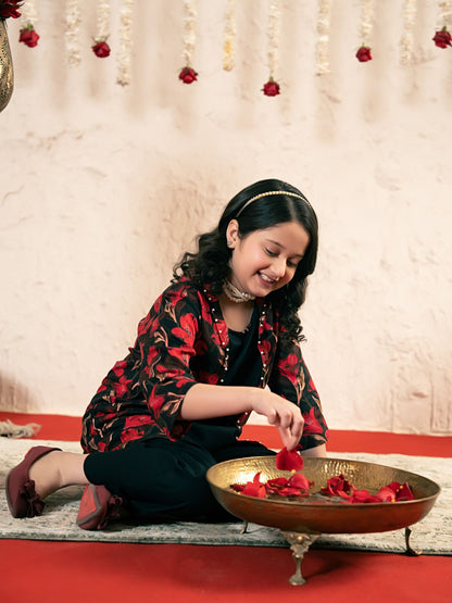 Printed Girls Co Ord Set VG186-A