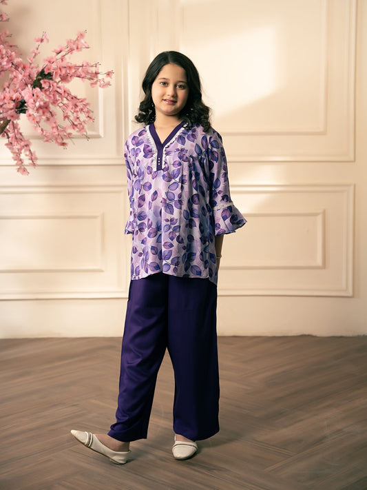 Printed Girls Co Ord Set VG192-A