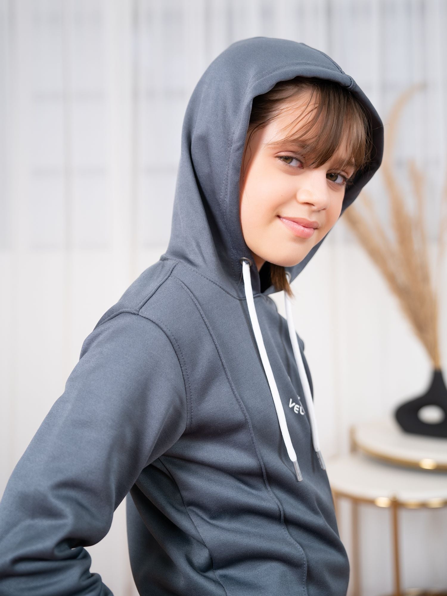 Hooded Tracksuit For Boys & Girls, Poly Athletic Fleece #VWT28-A