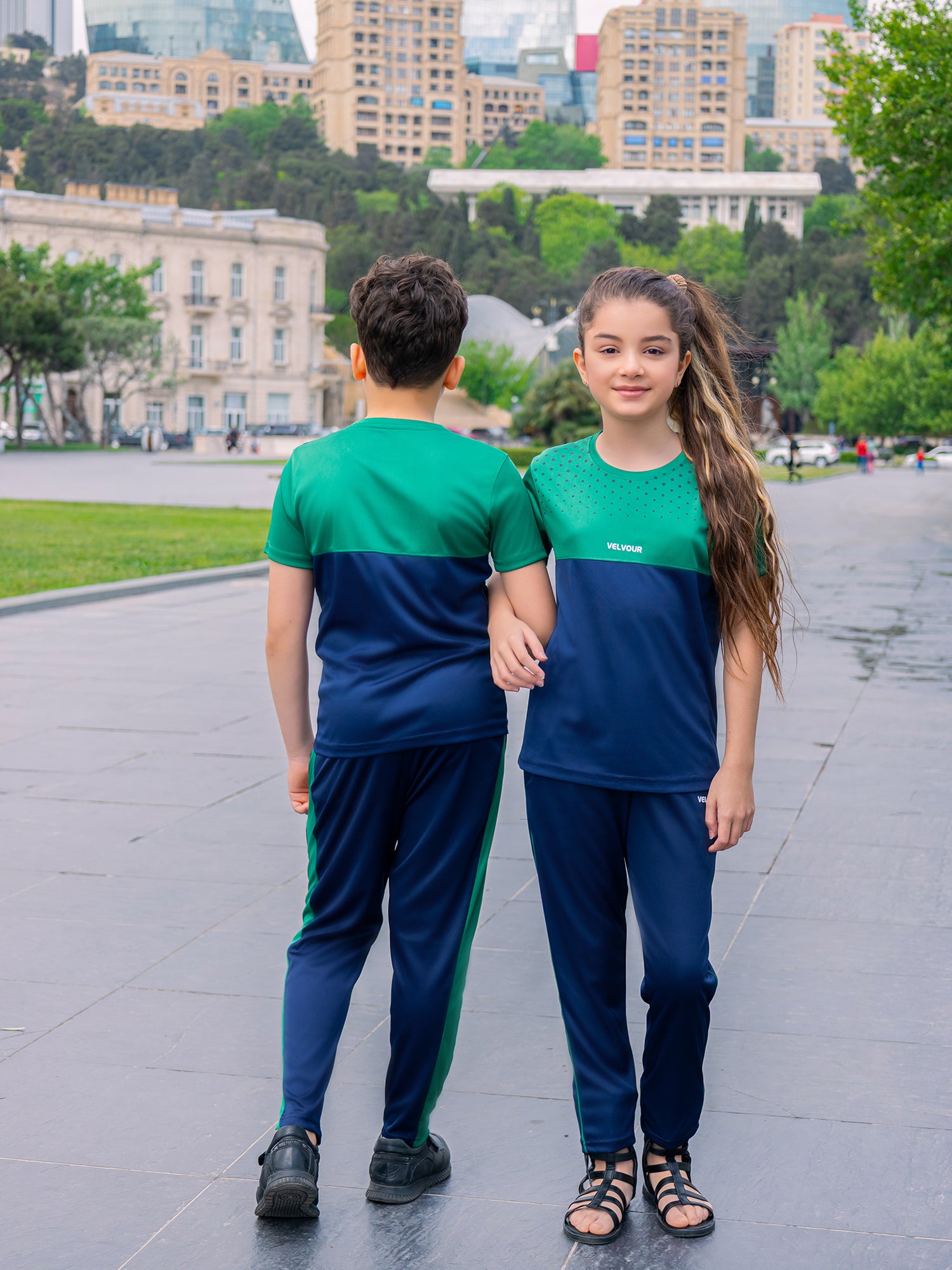 Tracksuit For Boys & Girls Poly athletic Fabric VST50-A