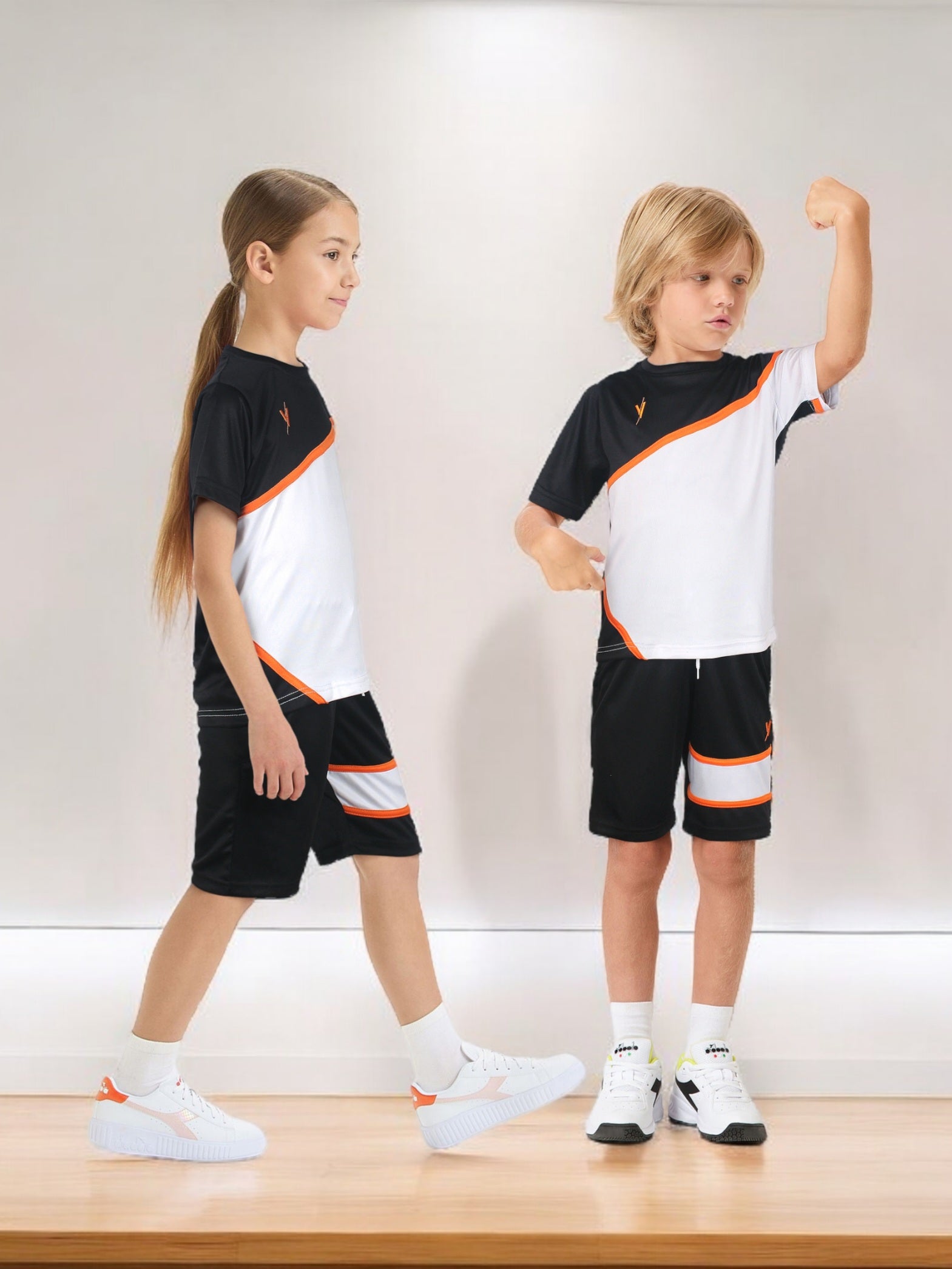 Tracksuit For Boys & Girls Poly athletic Fabric VST57-B