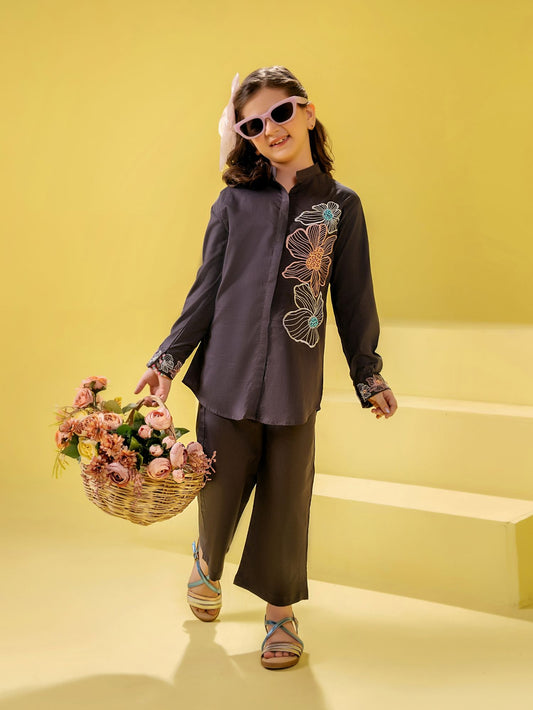 Printed Girls Co Ord Set VG135-A
