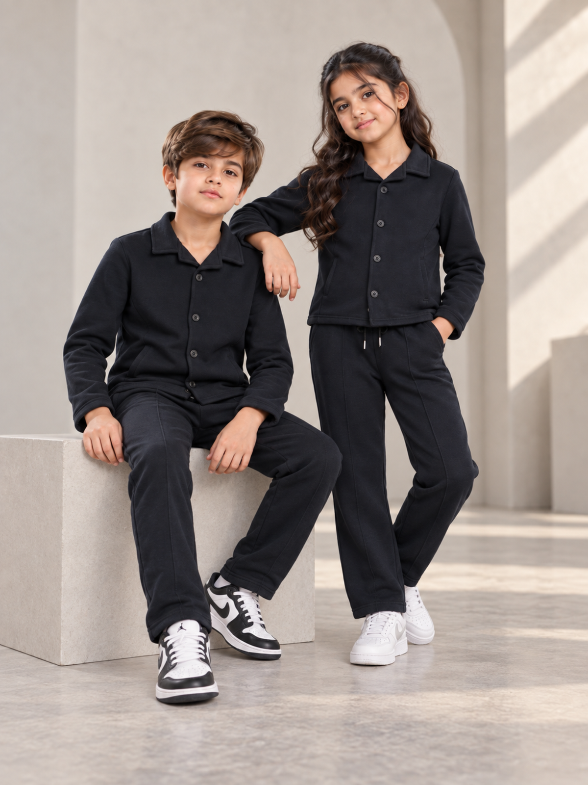 Tracksuit For Boys & Girls, Fleece #VWT38-B