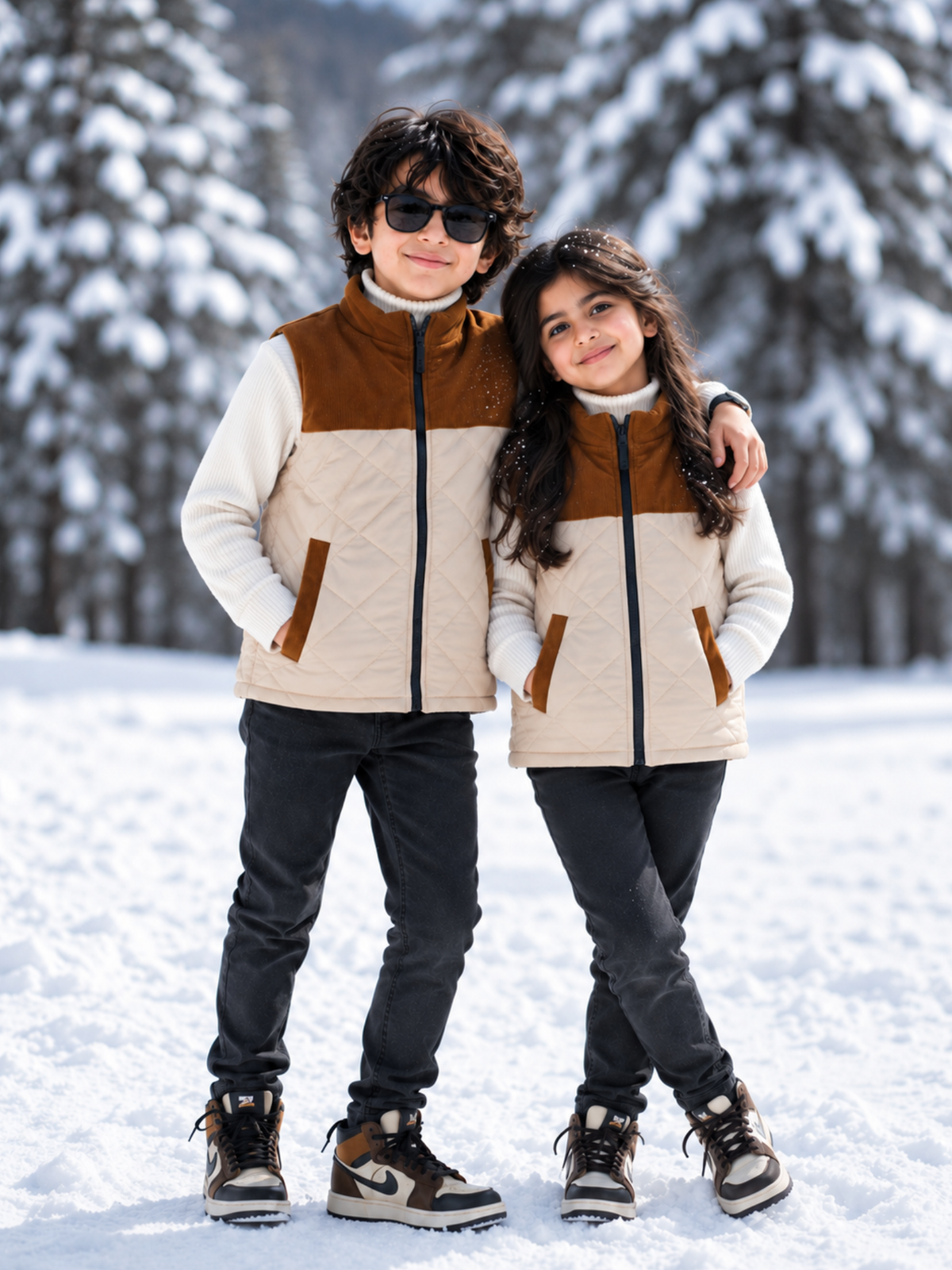 Sleeveless Puffer Jacket Boys & Girls VJ86-A