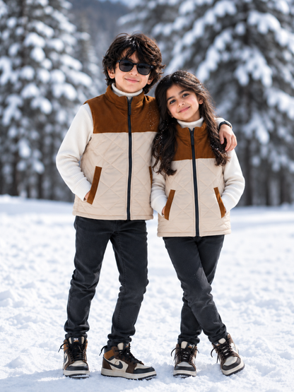 Sleeveless Puffer Jacket Boys & Girls VJ86-A