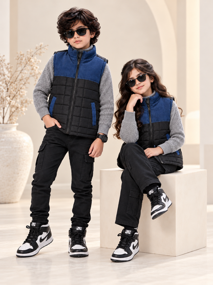 Sleeveless Puffer Jacket Boys & Girls VJ86-B