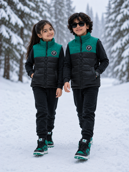 Sleeveless Puffer Jacket Boys & Girls VJ87-A