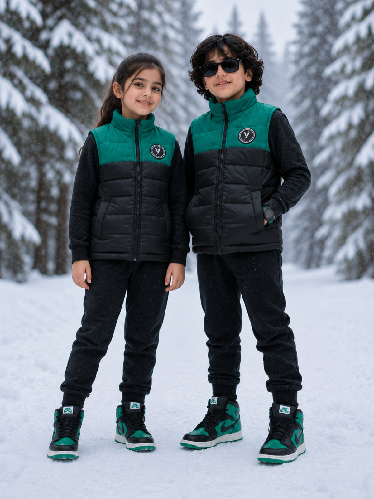 Sleeveless Puffer Jacket Boys & Girls VJ87-A
