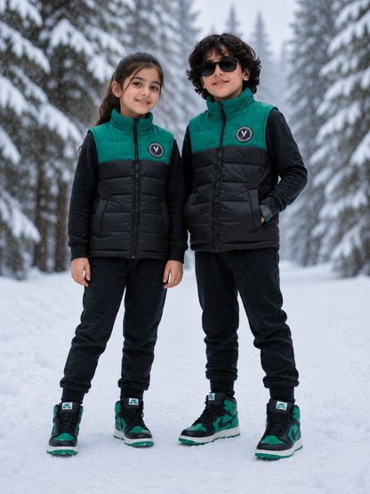 Sleeveless Puffer Jacket Boys & Girls VJ87-A