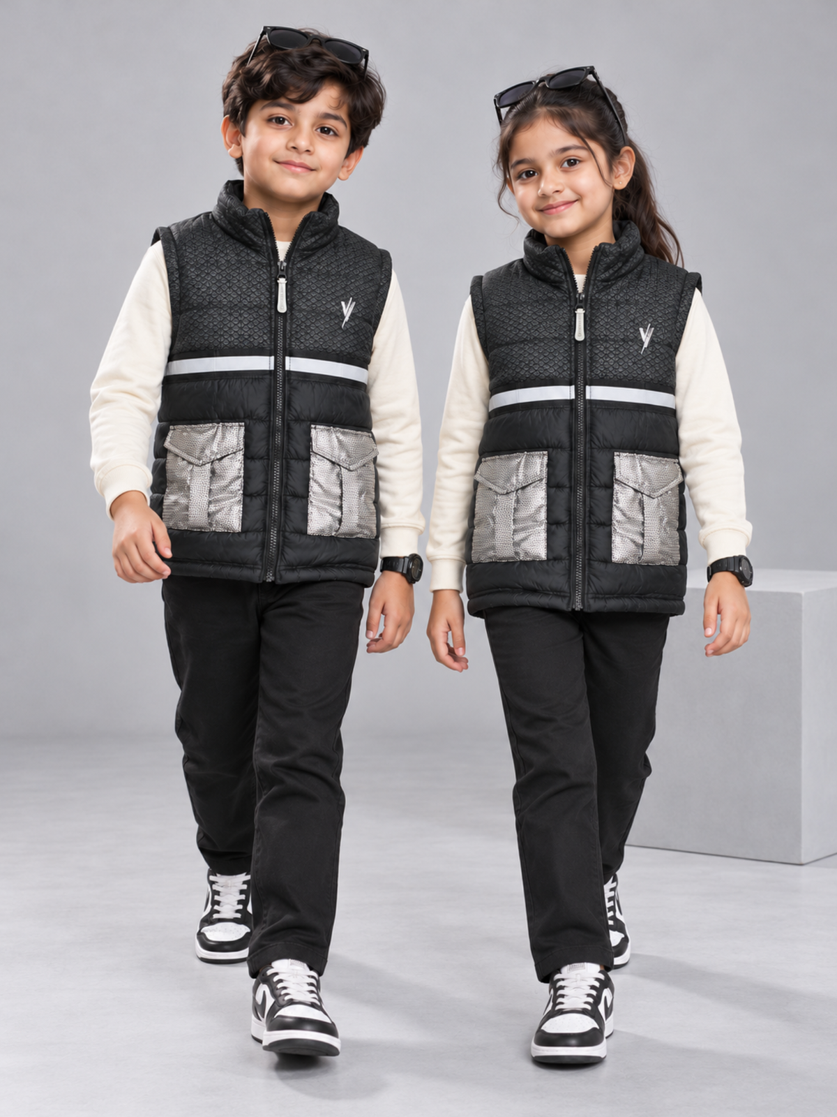 Sleeveless Puffer Jacket Boys & Girls VJ55-A
