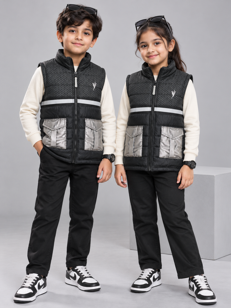 Sleeveless Puffer Jacket Boys & Girls VJ55-A
