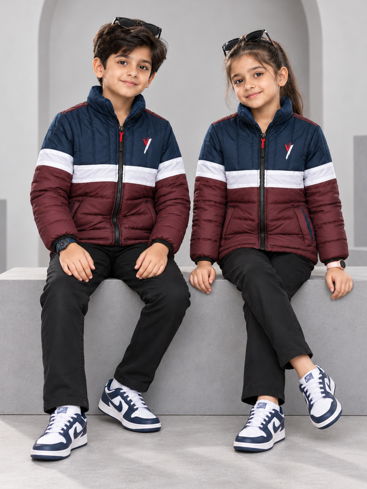 Full Sleeves Puffer Jacket Boys & Girls VJ11