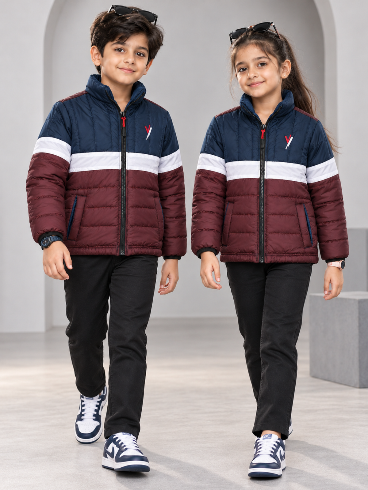 Full Sleeves Puffer Jacket Boys & Girls VJ11