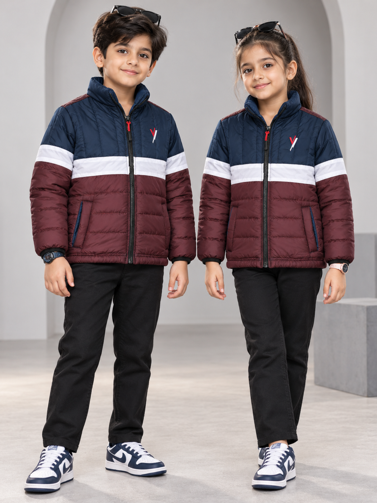 Full Sleeves Puffer Jacket Boys & Girls VJ11