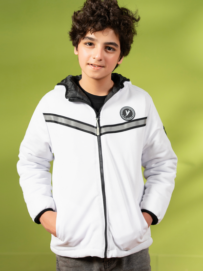 Full Sleeves Hooded Puffer Jacket Boys & Girls VJ79-A