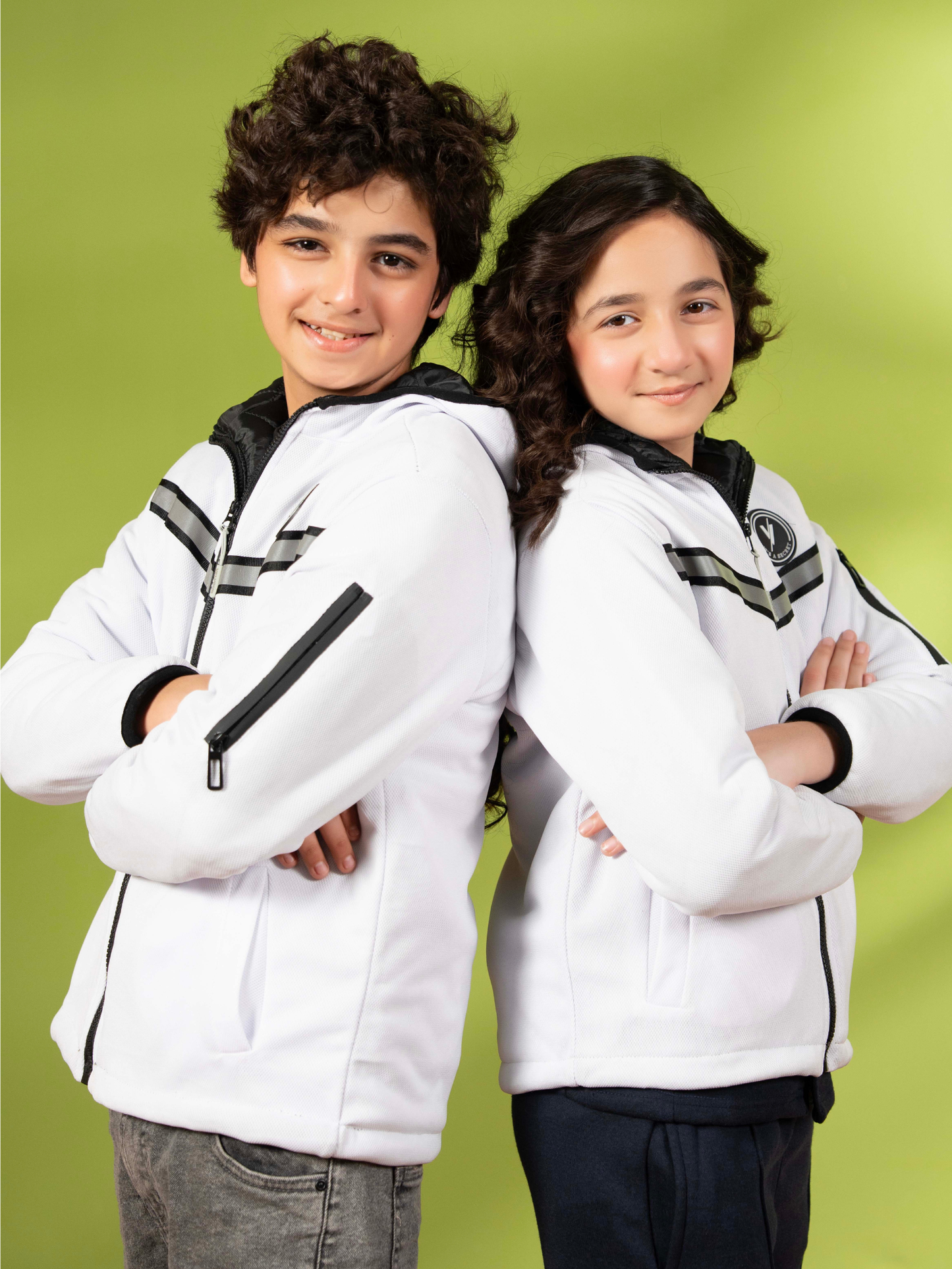 Full Sleeves Hooded Puffer Jacket Boys & Girls VJ79-A