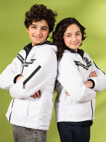 Full Sleeves Hooded Puffer Jacket Boys & Girls VJ79-A