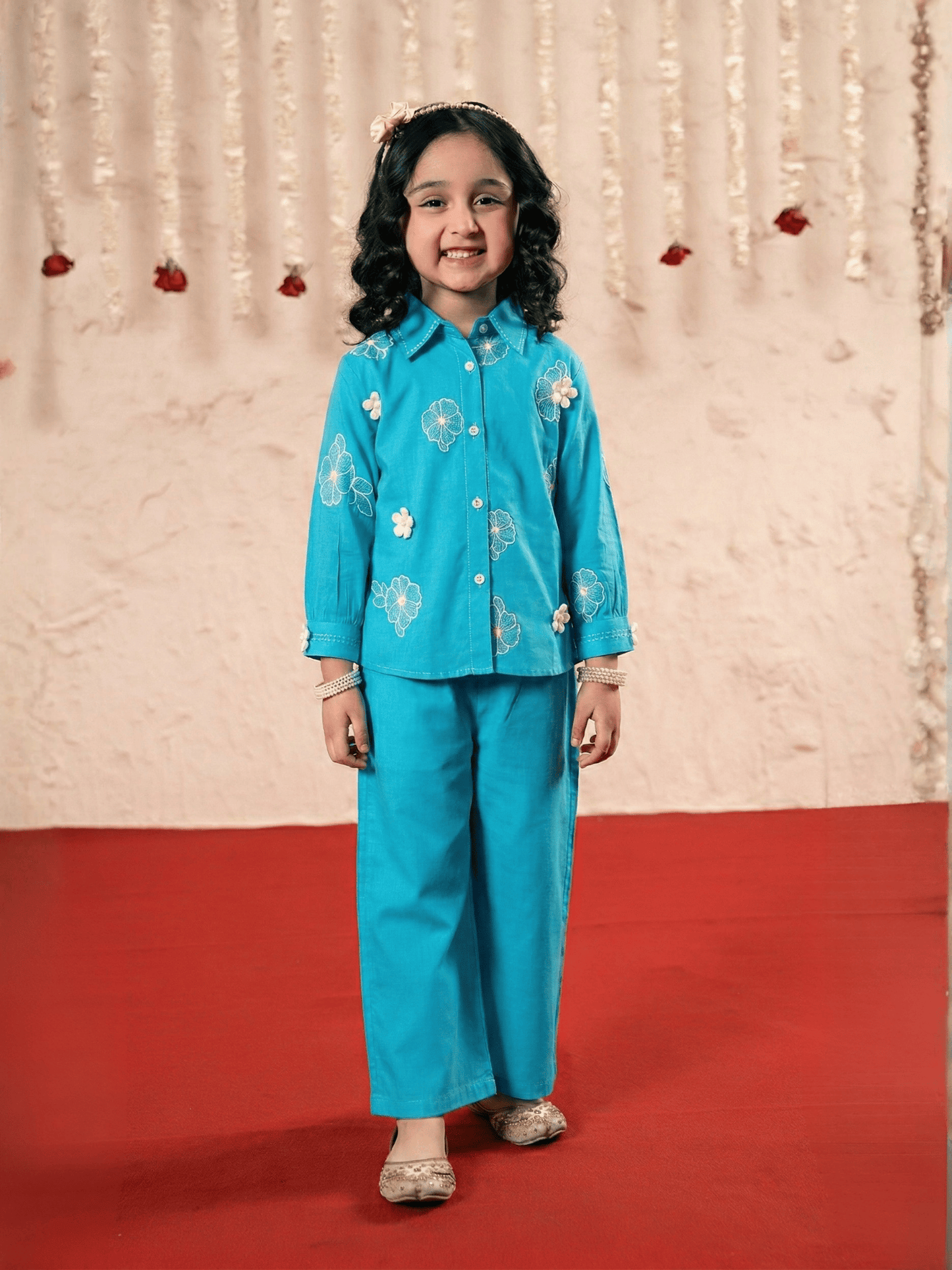 Embridered  Girls Co Ord Set VG178-B