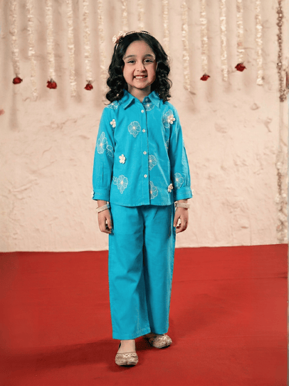 Embridered  Girls Co Ord Set VG178-B