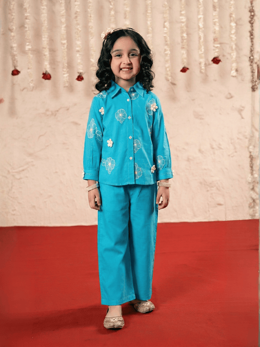 Embridered  Girls Co Ord Set VG178-B