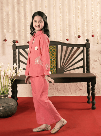 Embridered  Girls Co Ord Set VG178-A