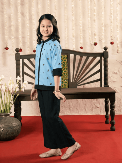 Embroidered Girls Co Ord Set VG168-A