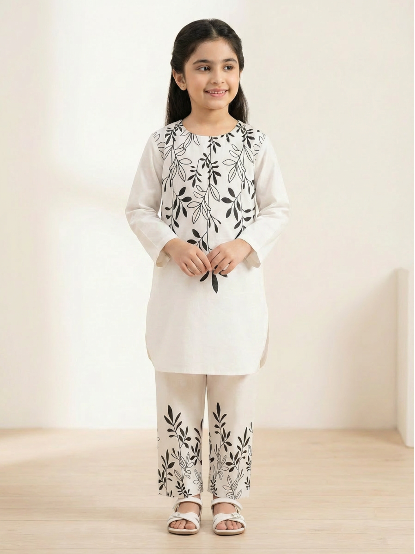 Printed  Girls Co Ord Set VG211-A