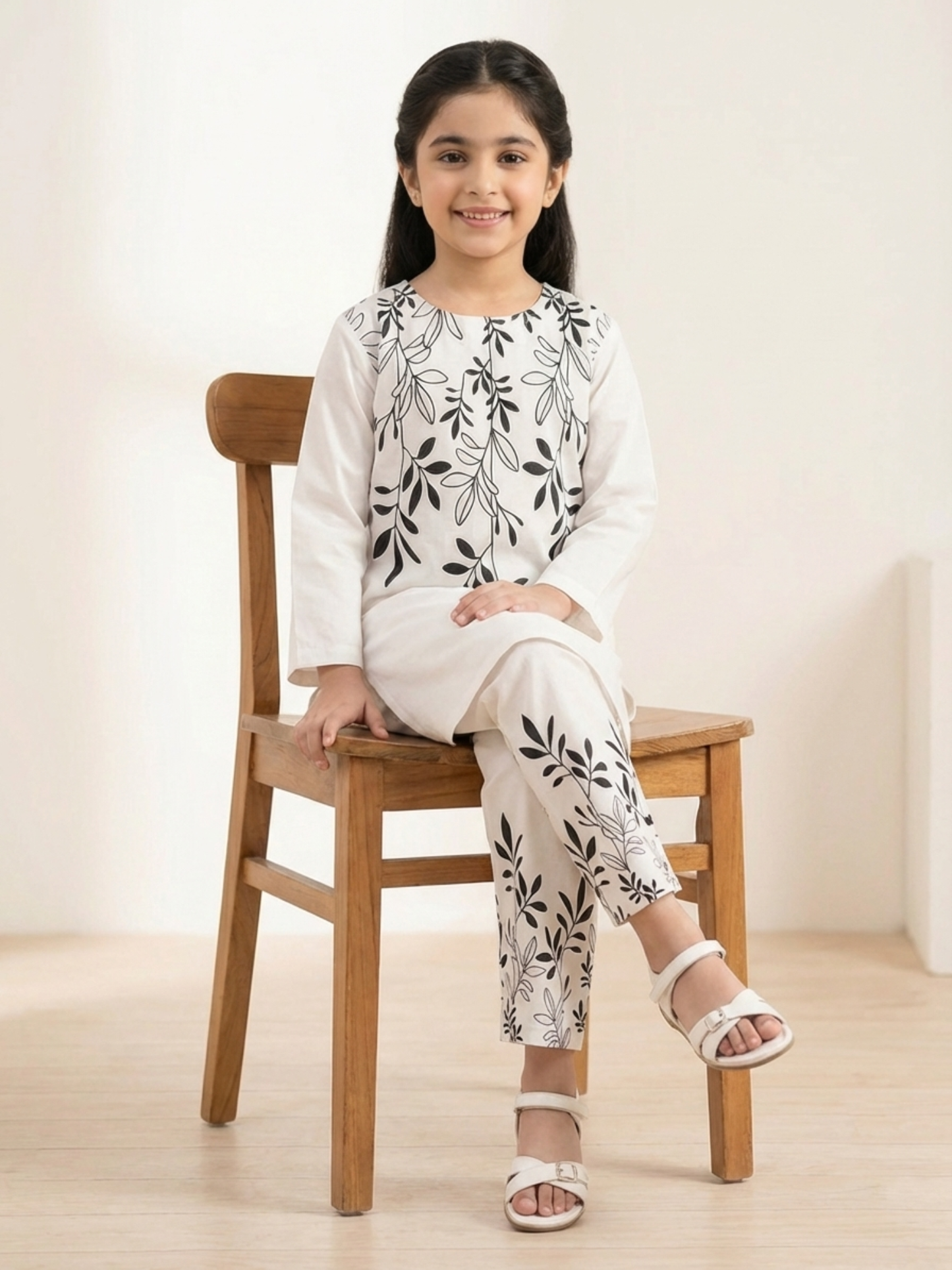 Printed  Girls Co Ord Set VG211-A