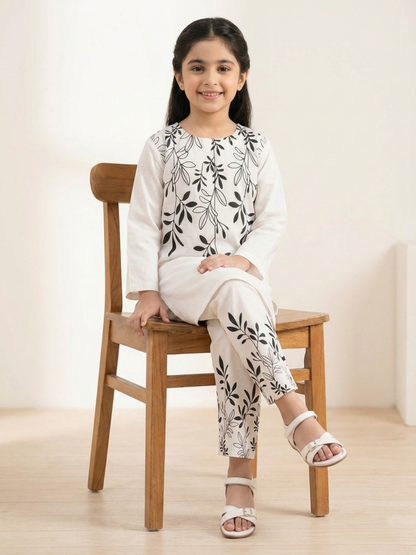 Printed  Girls Co Ord Set VG211-A