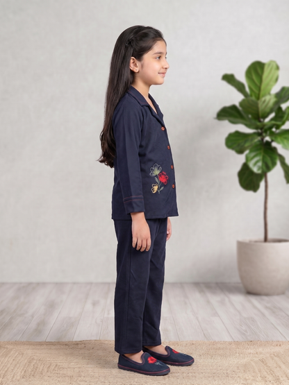 Girls Co Ord Set Embroidered VG217-A