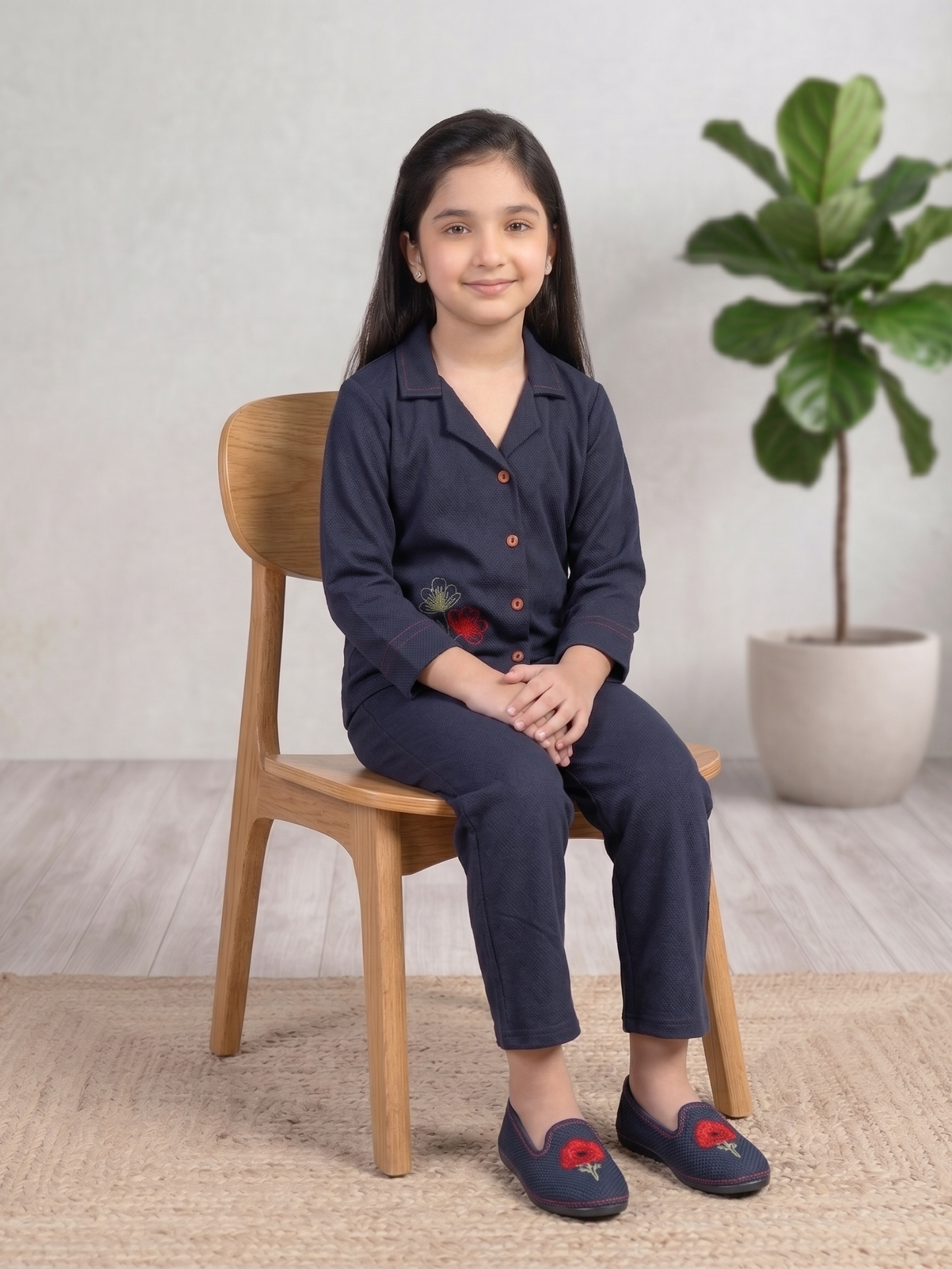 Girls Co Ord Set Embroidered VG217-A
